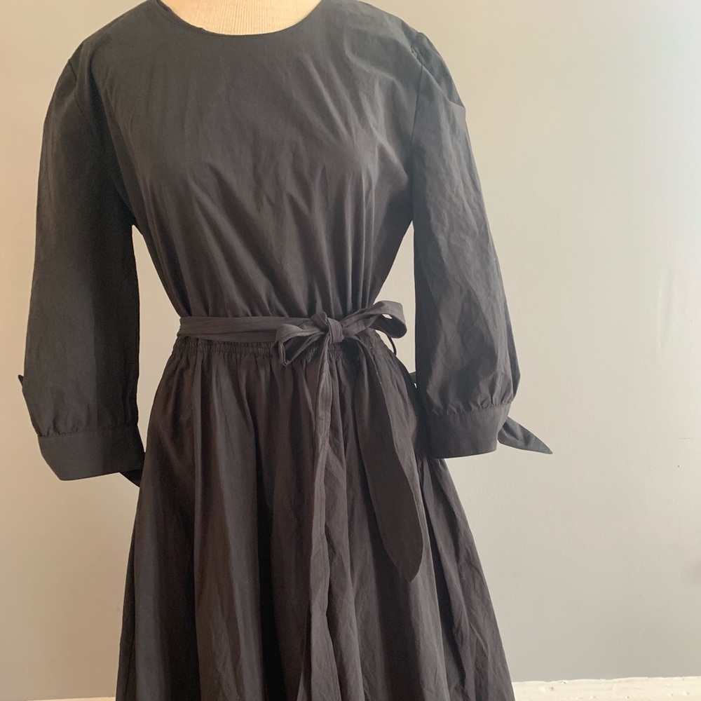 Black Long Sleeve Dress w/ Ties